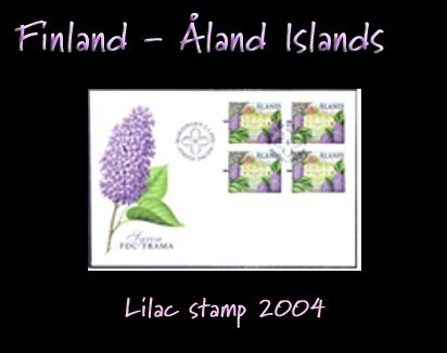 Finland lilac stamp