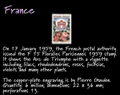 France lilac stamp